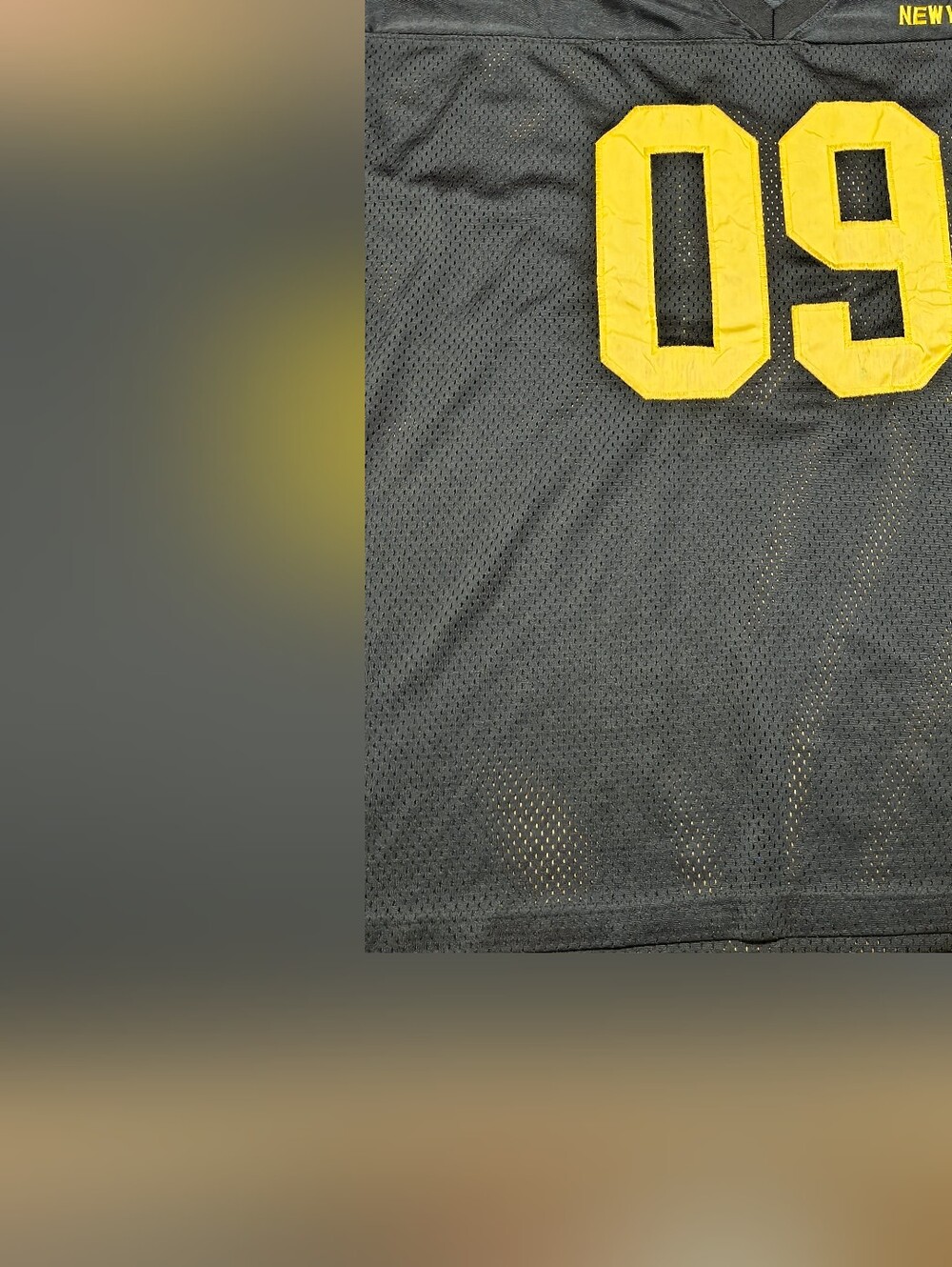 Black and Yellow 2000s Era Hip Hop /Football Style Jersey 09 New York Sz XXL